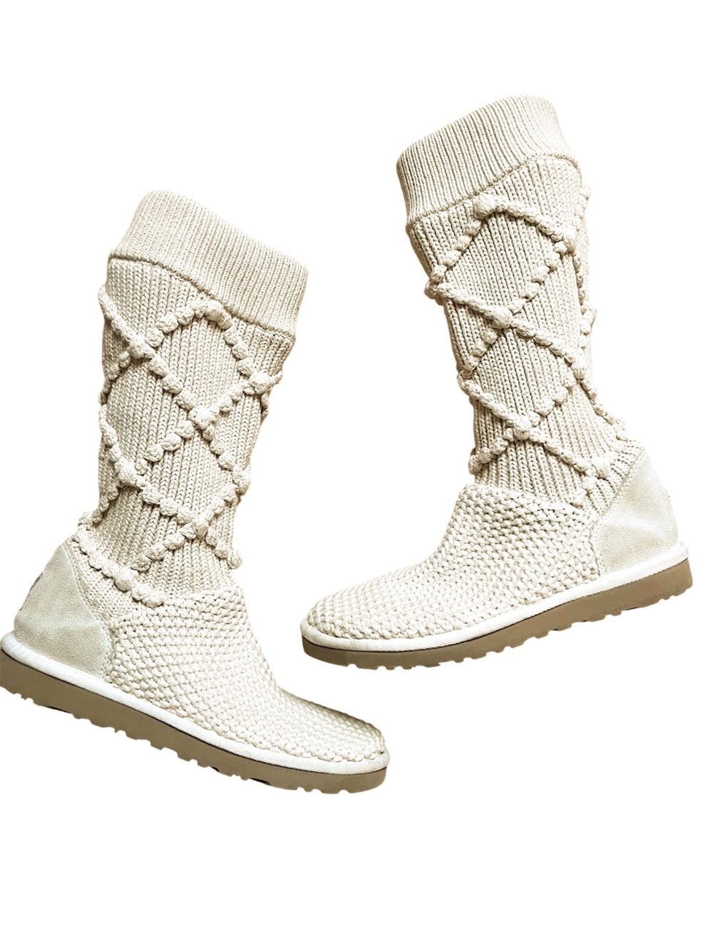 UGG Argyle Sweater Knit Boots